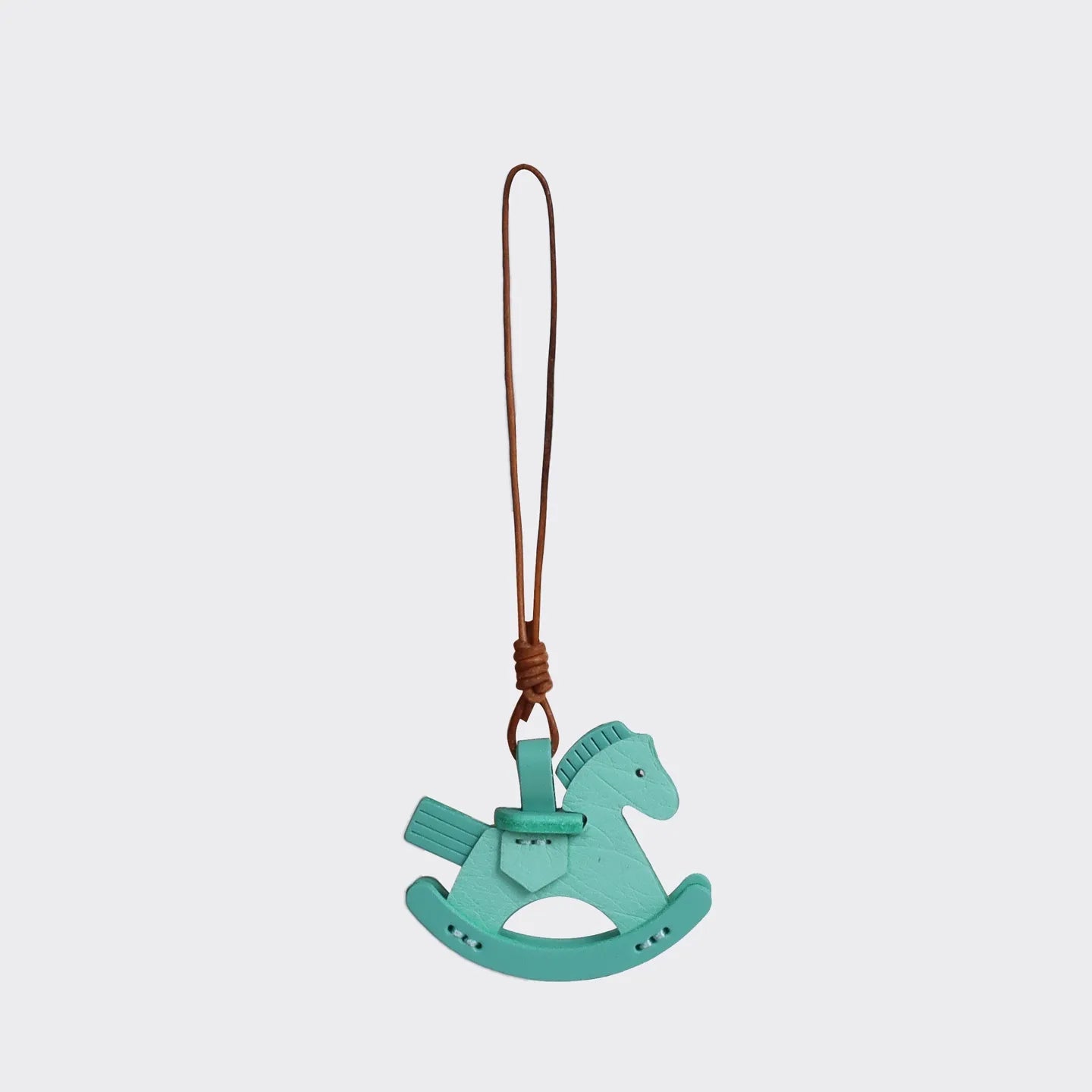 [PZ1065] Luxury Genuine Leather Women's Bag with Horse Charm Pendant [PZ1065]