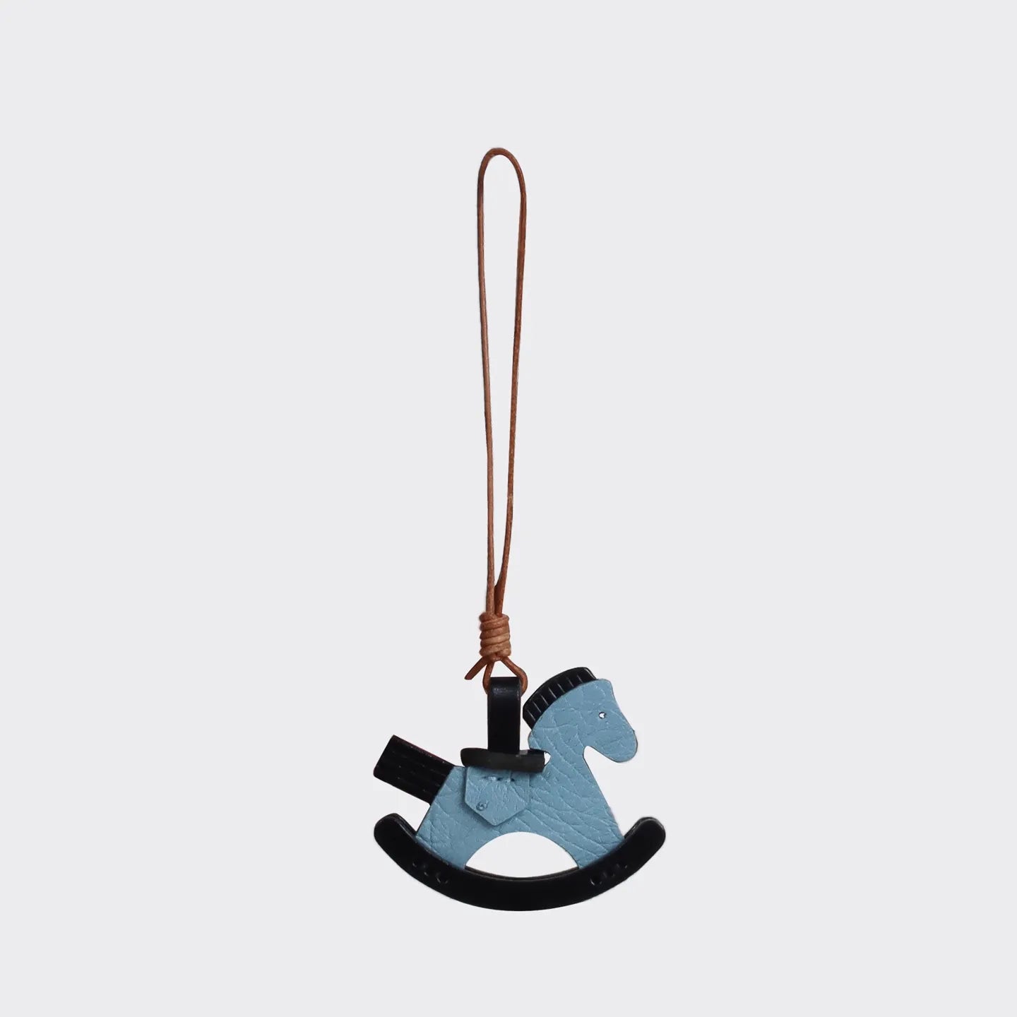 [PZ1065] Luxury Genuine Leather Women's Bag with Horse Charm Pendant [PZ1065]