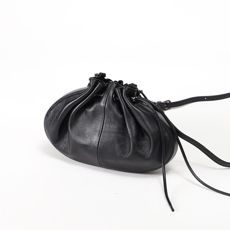 [PD0106]26cm spacious barbecue bag premium sheepskin soft handbag crossbody bag PD0106