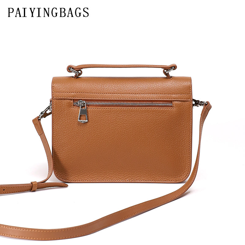 [PD0132]High-quality full-grain leather soft and durable can be worn crossbody or carried by hand messenger bag PD0132