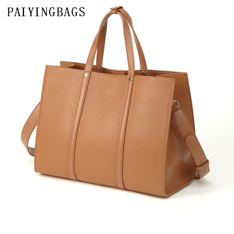 [PD0143 Large] Full Grain Leather Handbag Cowhide Shoulder Crossbody Bag PD0143