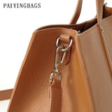 [PD0143 Large] Full Grain Leather Handbag Cowhide Shoulder Crossbody Bag PD0143