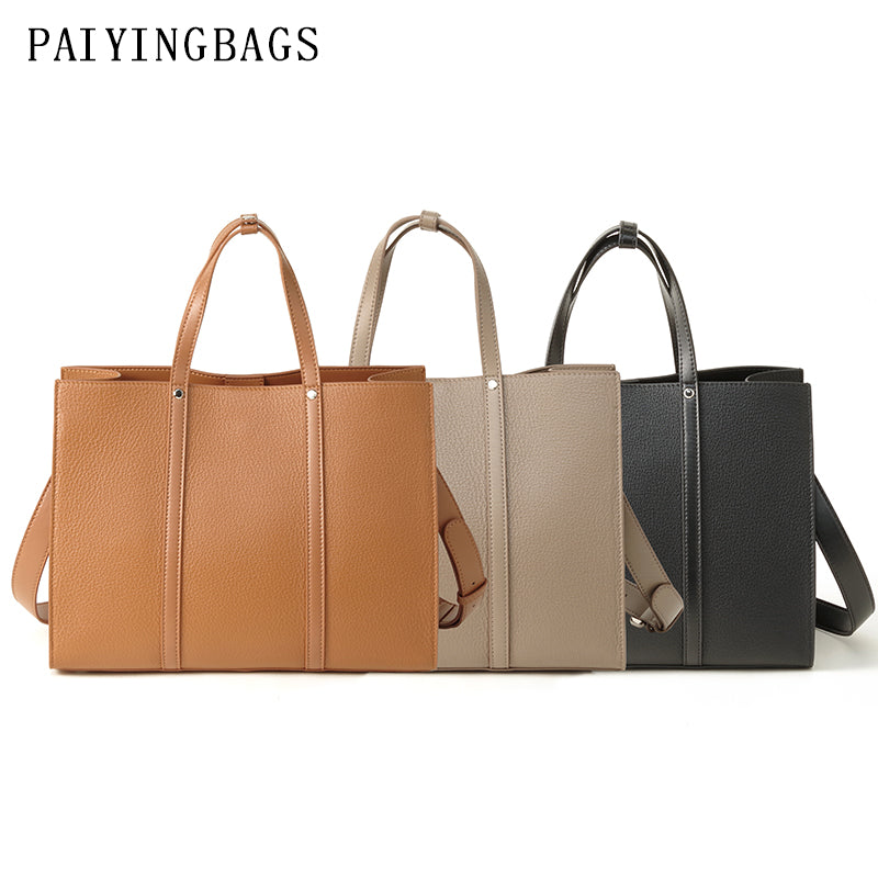 [PD0143 Large] Full Grain Leather Handbag Cowhide Shoulder Crossbody Bag PD0143