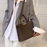 Full grain leather handbag soft cowhide shoulder bag crossbody tote bag PD0170