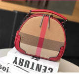 【Apple case】Crossbody checkered shell bag—— 8909  L 8.27" ,W 3.54" , H 7.09"